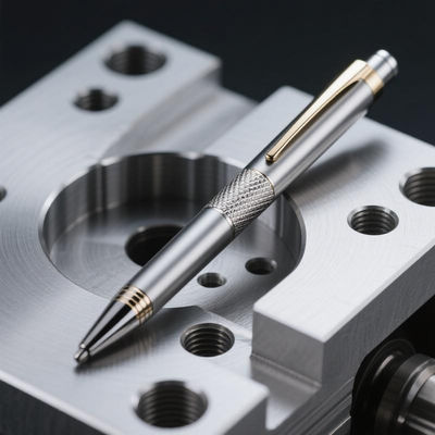 Técnico caneta de bolso de titânio anodizado resistente à corrosão e pronto para o presente CNC Machining Titânio caneta